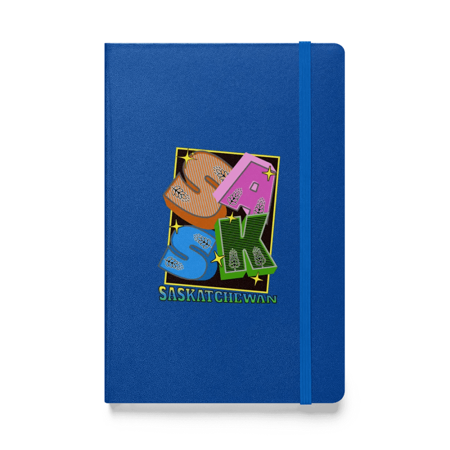 Sask Saskatchewan Block Letter Vibrant Notebook product image (1)