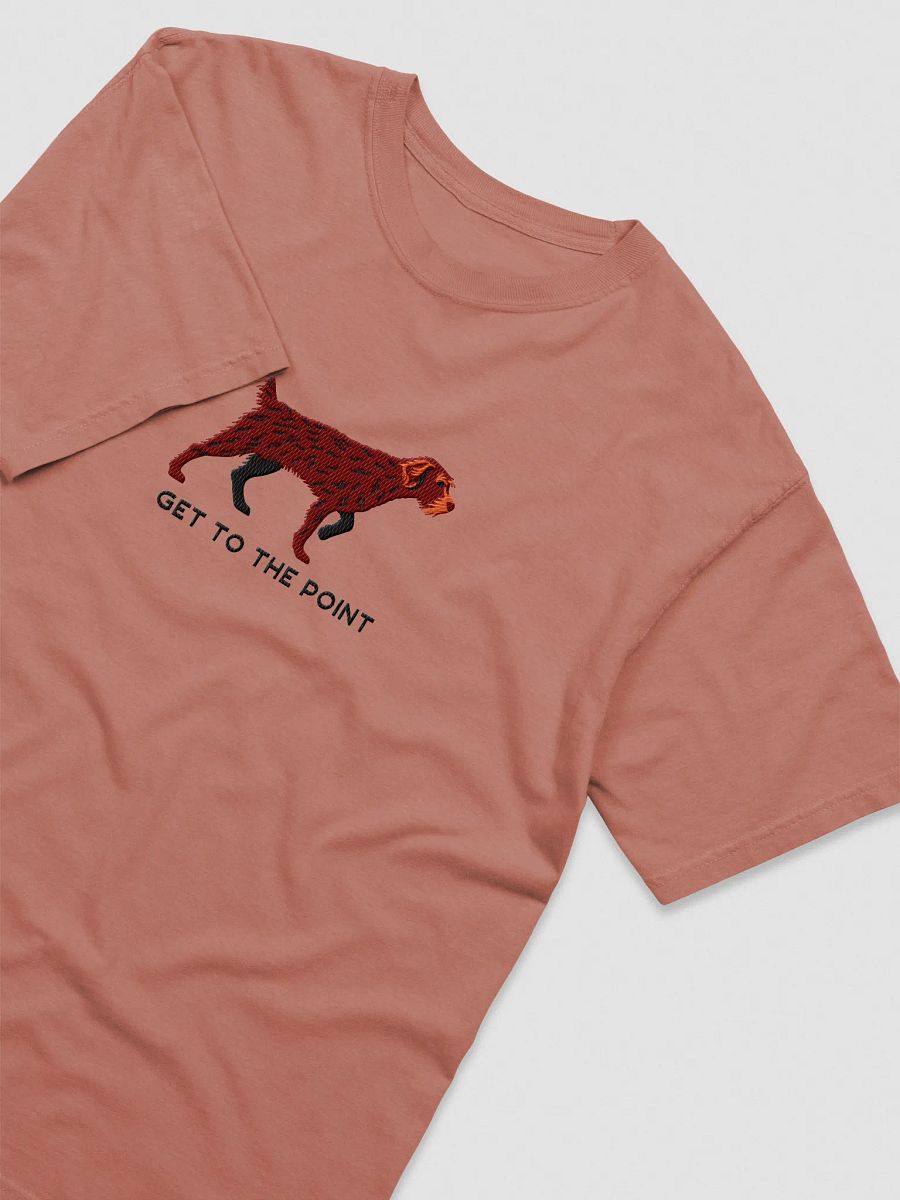 Get to the Point T-Shirt(Embroidered) of a Wirehaired Pointing Griffon(Liver) product image (19)