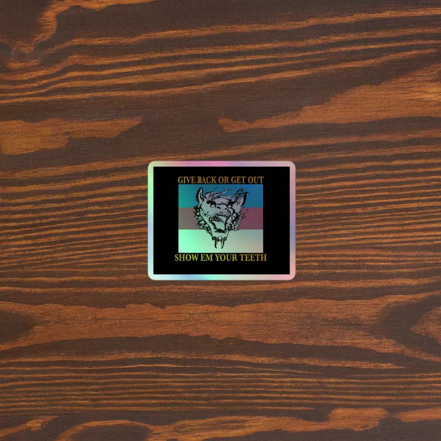 S.E.Y.T. holographic flag sticker product image (3)