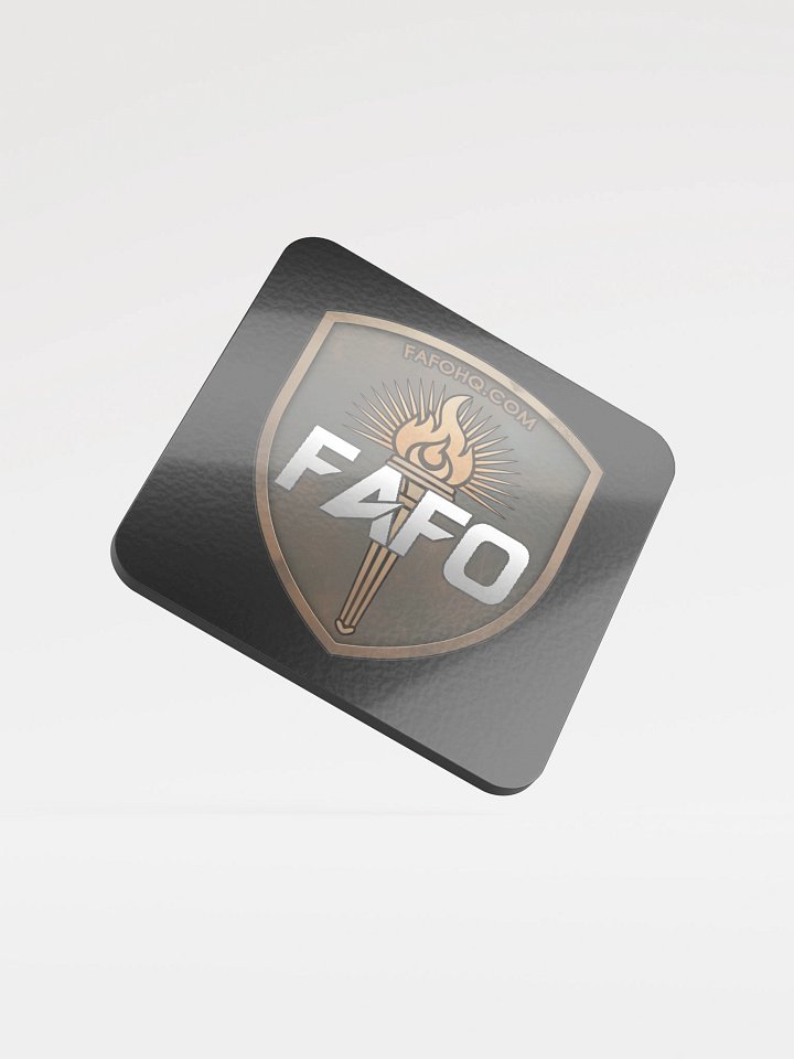 Funky FAFO Torch Emblem Coaster product image (1)