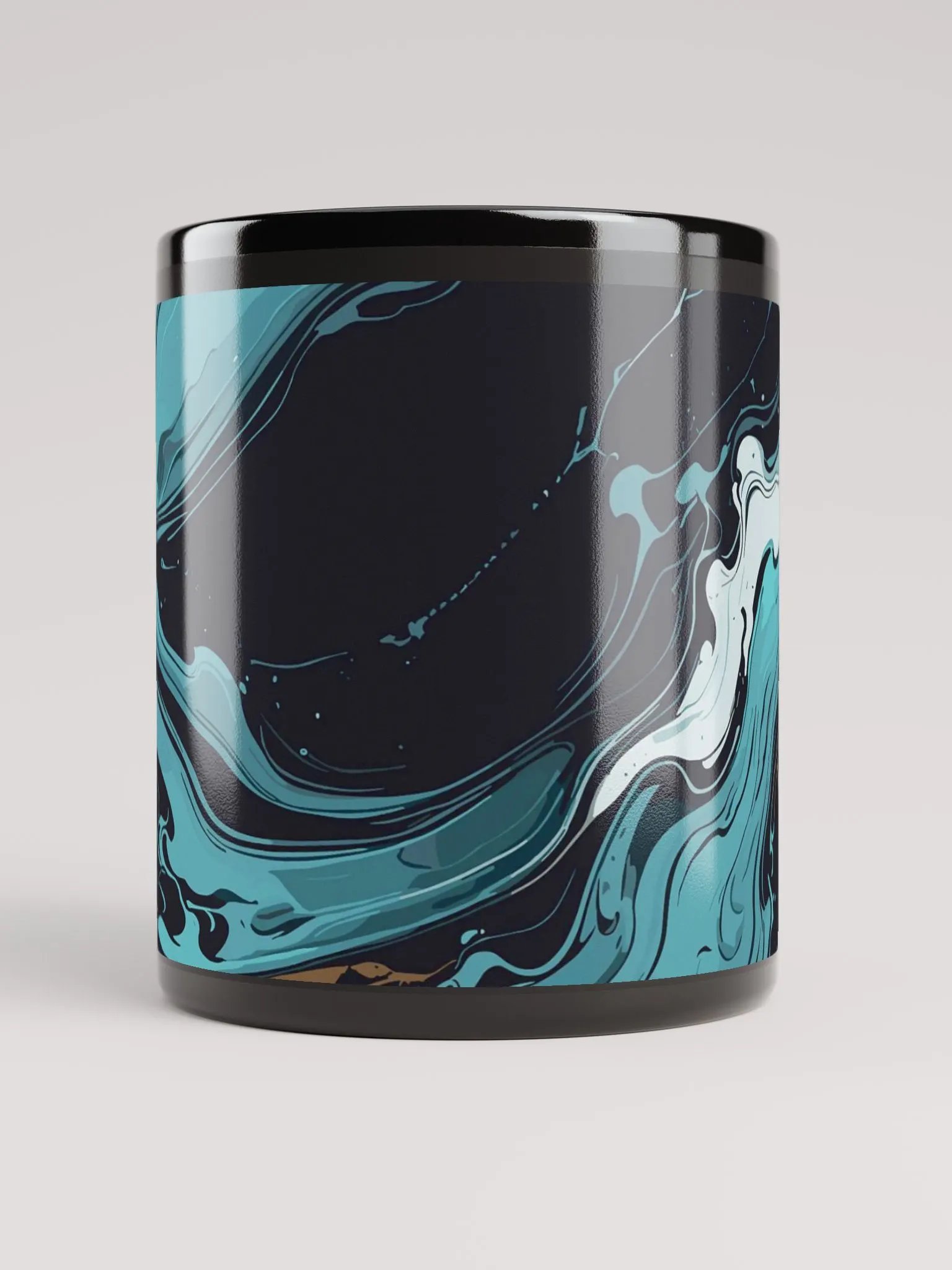 Marbled Swirls Black Marble Mug product image (3)