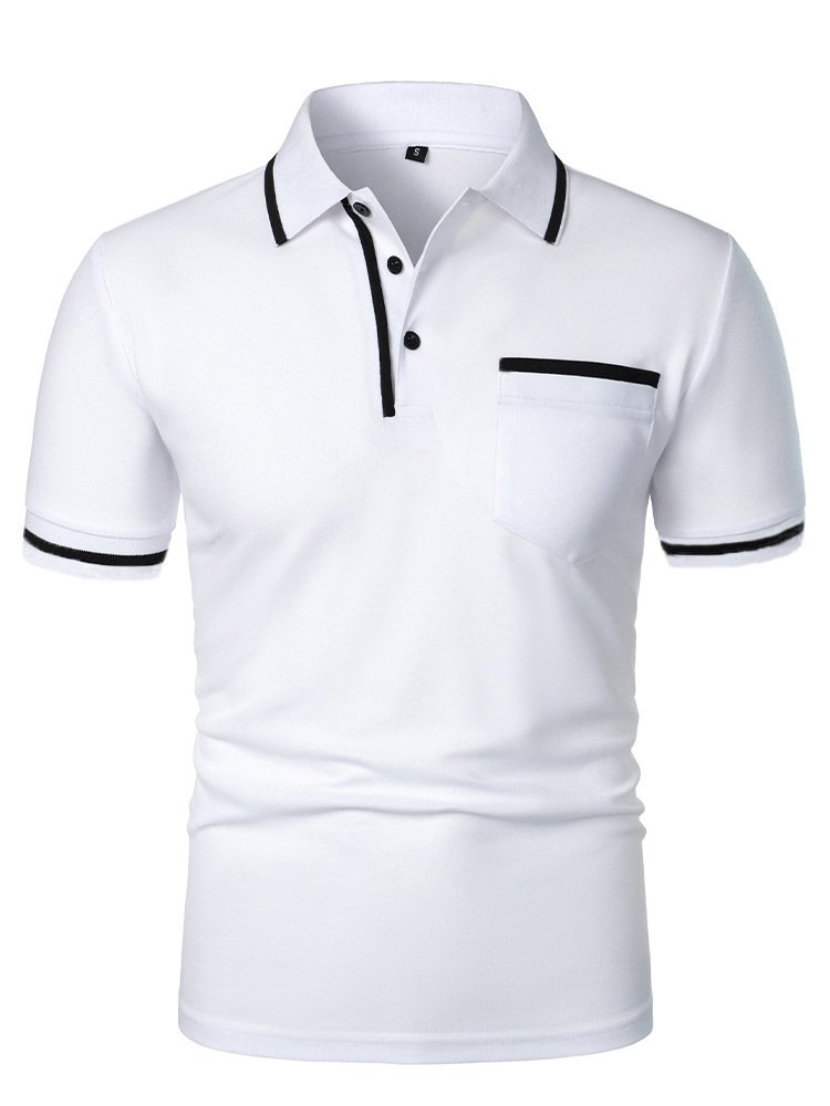 Men's Casual Lapel Short Sleeve T-shirt product image (2)