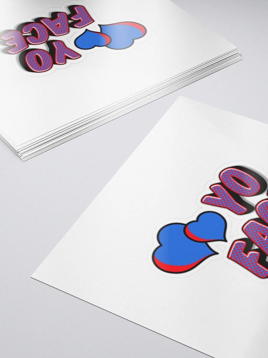 blue Love yo face sticker product image (5)