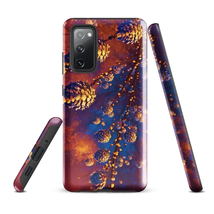 Tough Phone Case for Samsung® - Pinecones in a Fire Abstract Art product image (1)