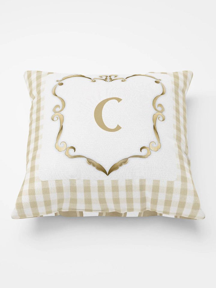 Beige Preppy Charm Pillow C product image (1)