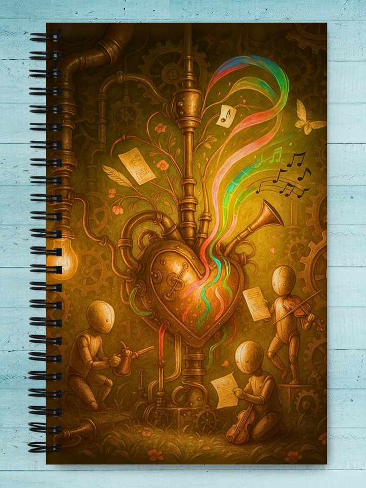 Steampunk Symphony - Spiral Journal Notebook product image (1)