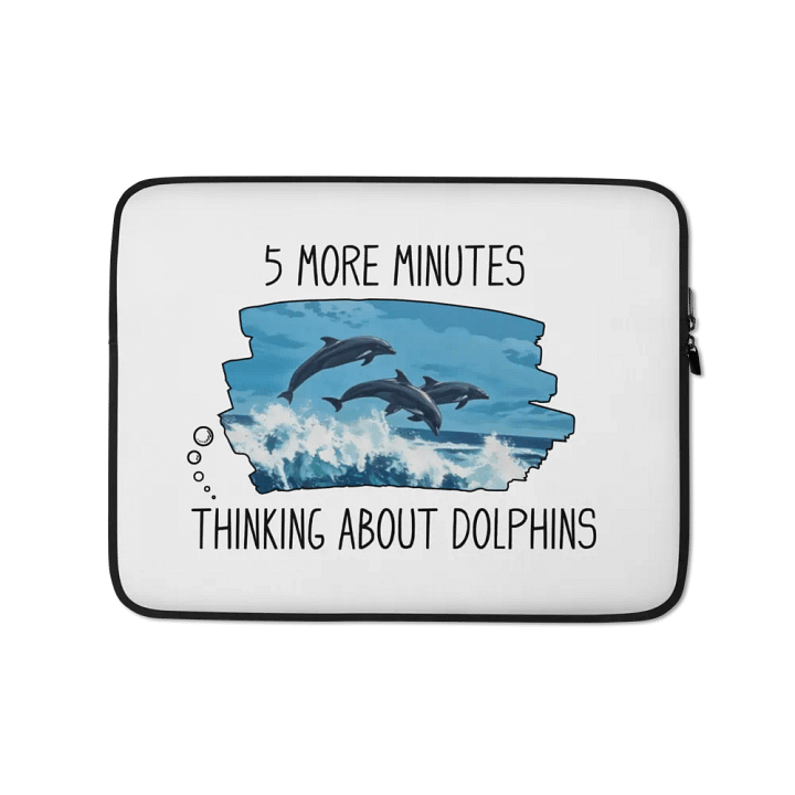 Funny Dolphins Laptop Sleeve product image (1)