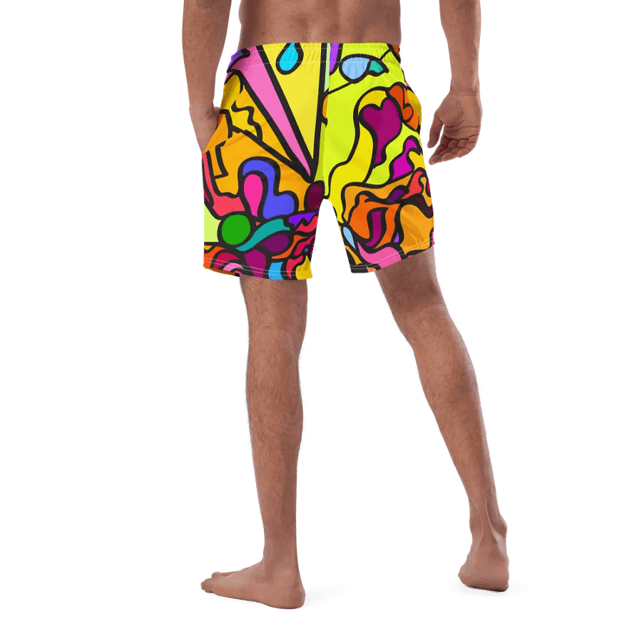 Vibrant Swirls All-Over Swim Trunks - Wave at Sunset product image (5)