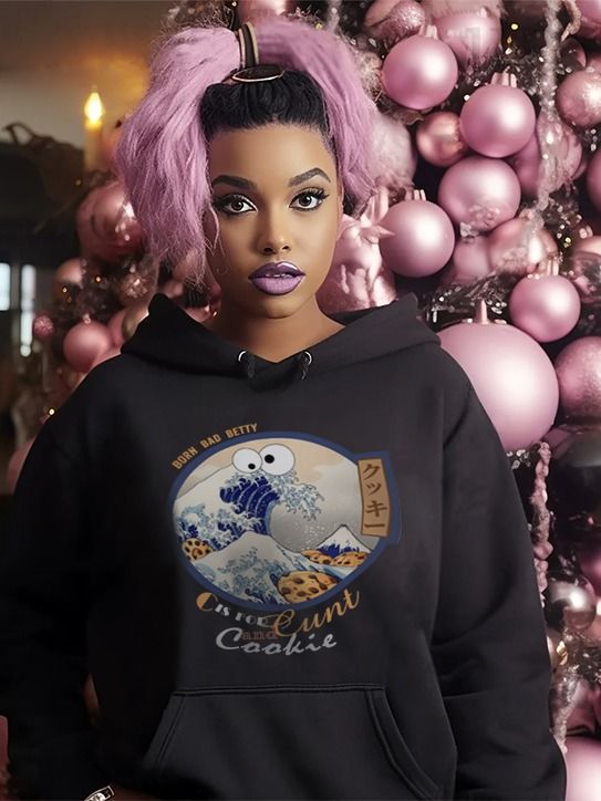 The Great Wave of Cookies woman's Hoodie product image (1)