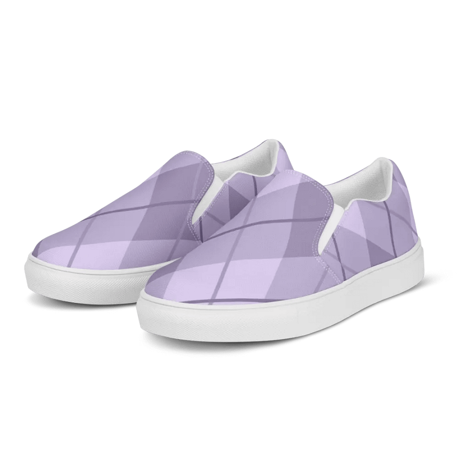 Lilac Argyle Women's Slip-Ons product image (3)