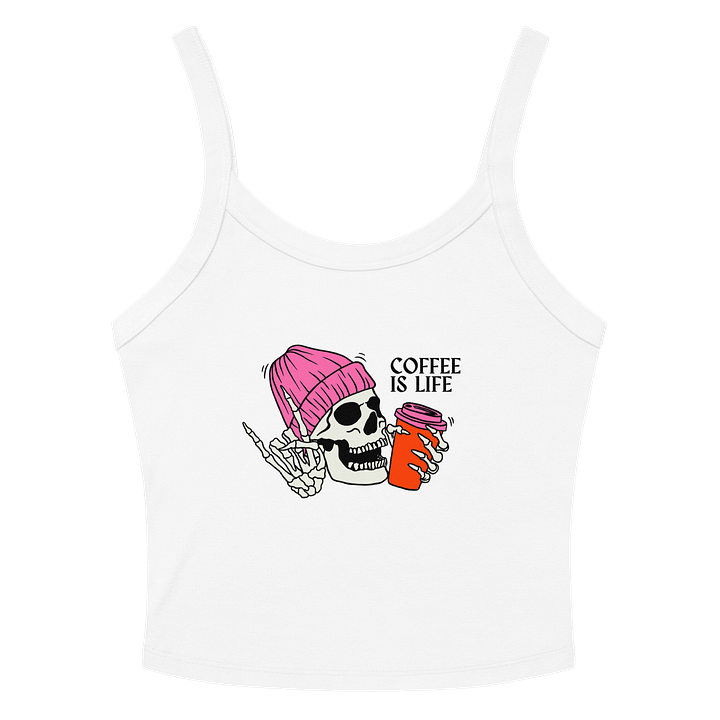 Coffee is Life Ribbed Tank Top product image (2)