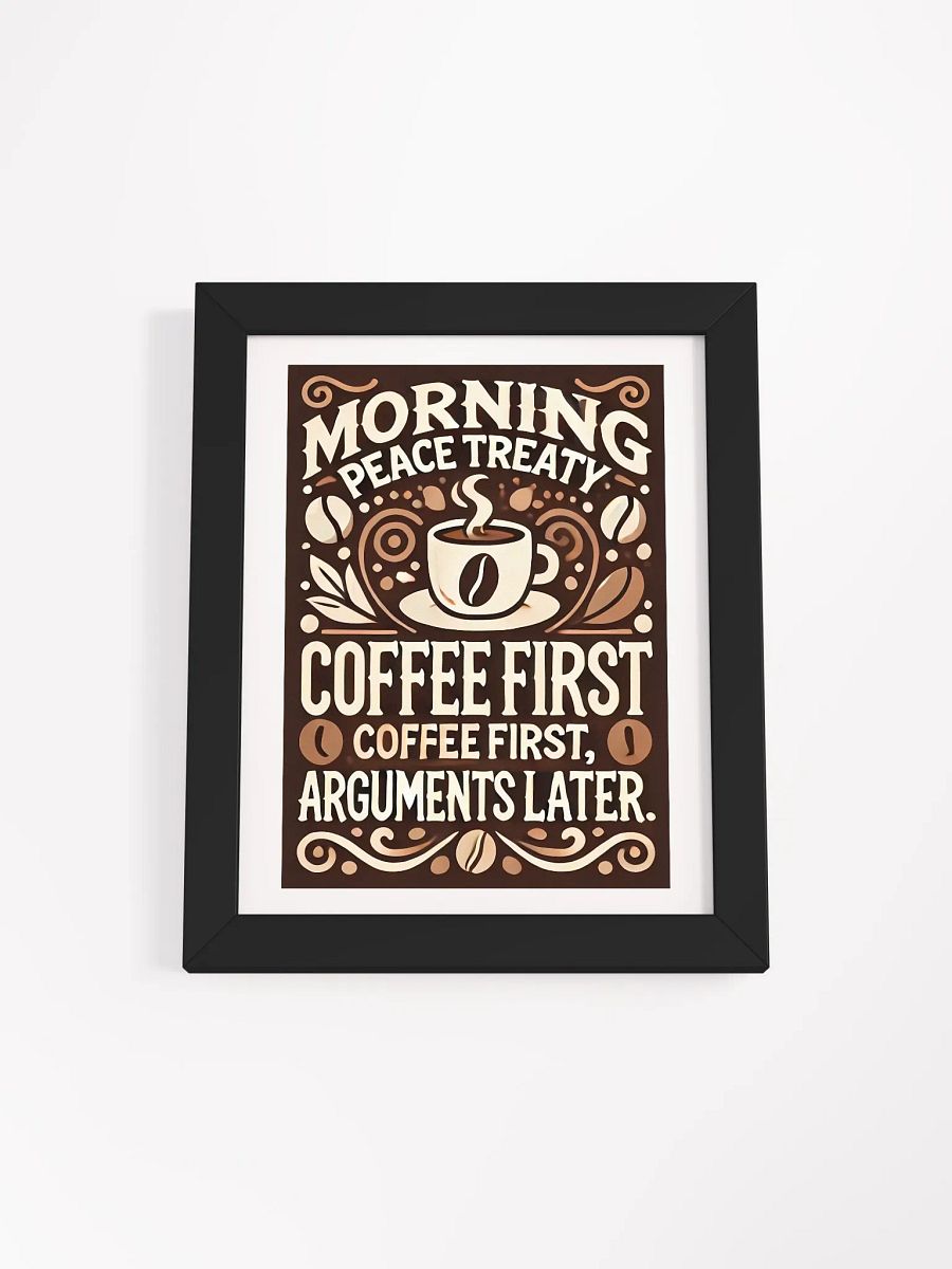 Morning Peace Treaty Poster – Coffee-Lovers' Declaration product image (2)