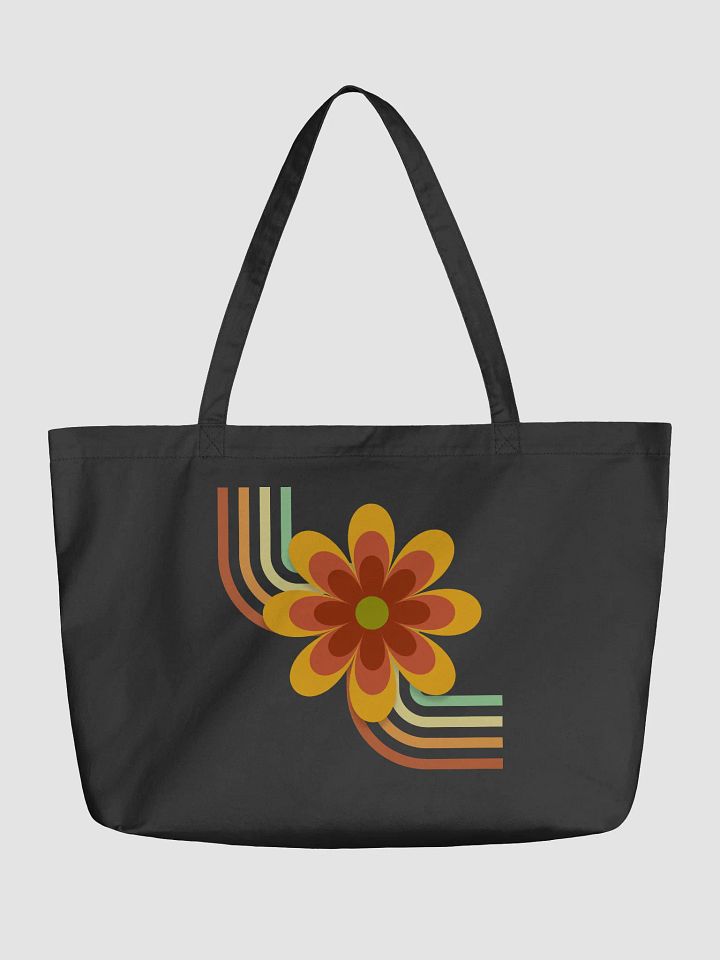 Retro Floral Eco Tote Bag product image (1)