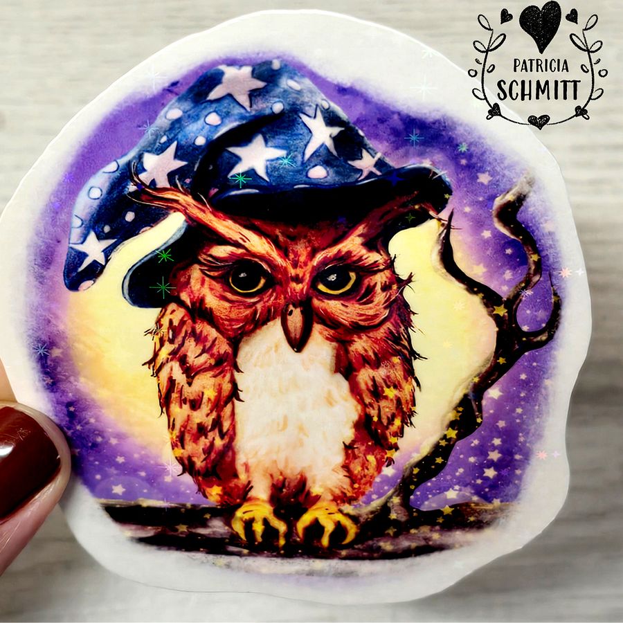 Wiz Owl Holographic Sticker product image (3)