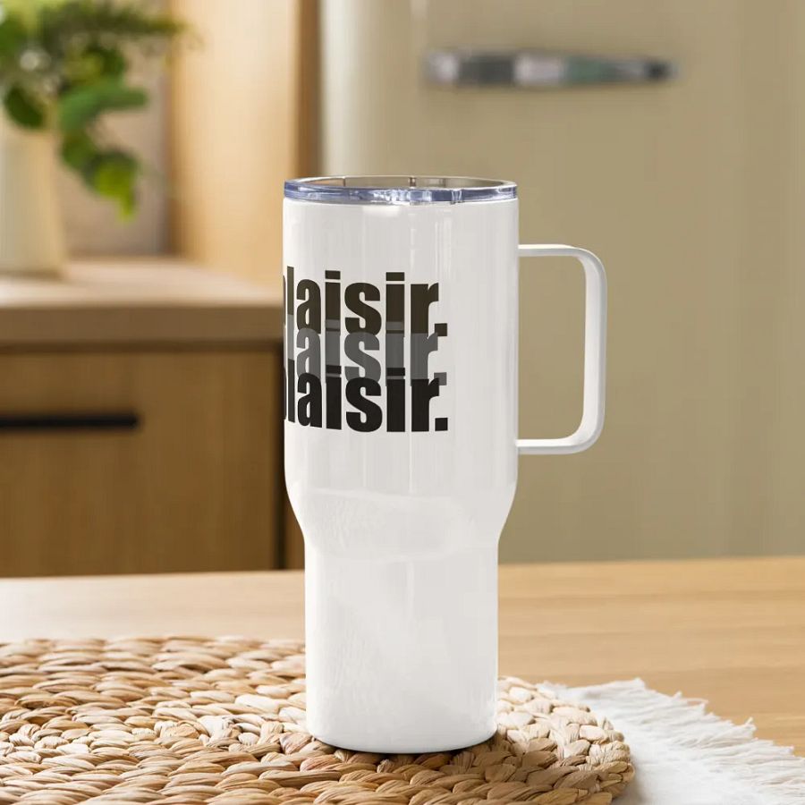 ''Ça fait plaisir'' Tasse de voyage avec poignée product image (11)
