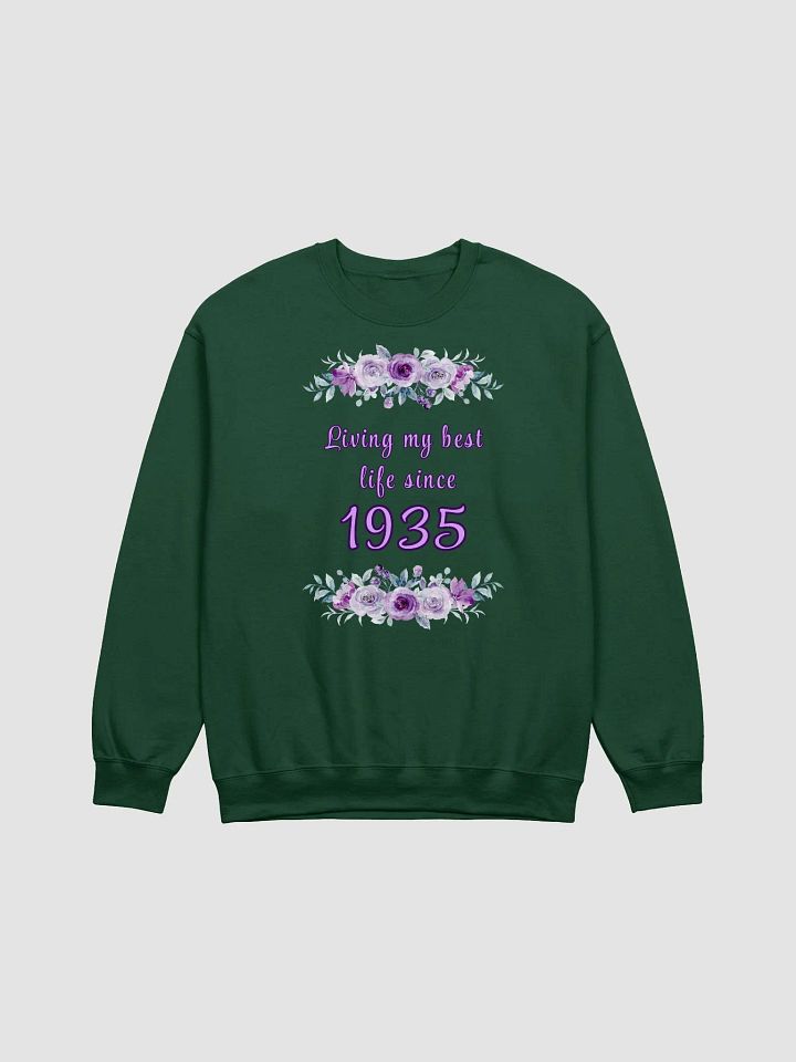 Floral Best Life since 1935 classic Crewneck Sweatshirt product image (1)