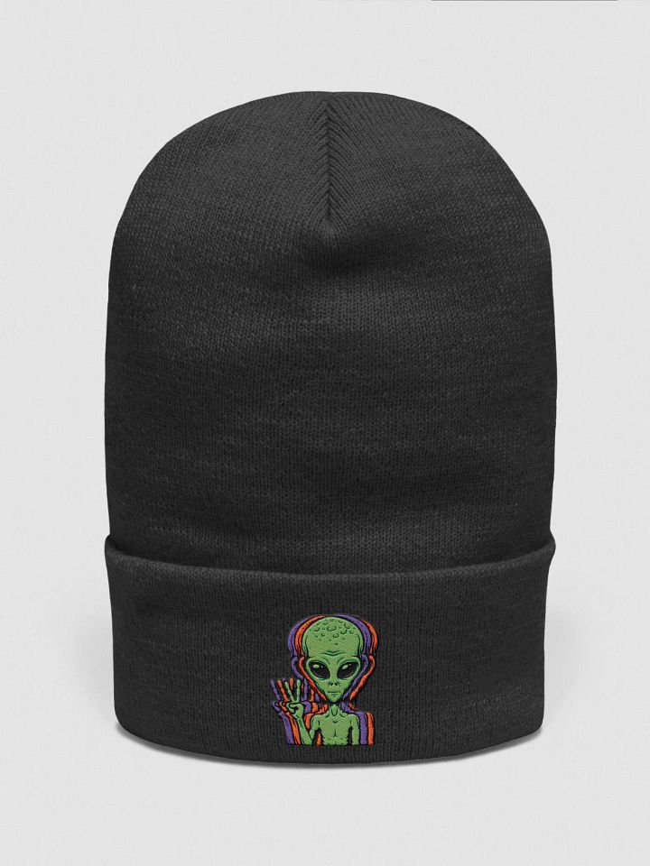3D Alien Peace Sign Beanie product image (1)