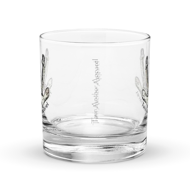 Twin Anchor Logo Rocks Glass 10.5oz product image (2)