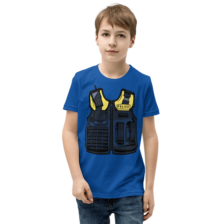 Police Officer Halloween Costume Funny T-Shirt For Kids product image (13)