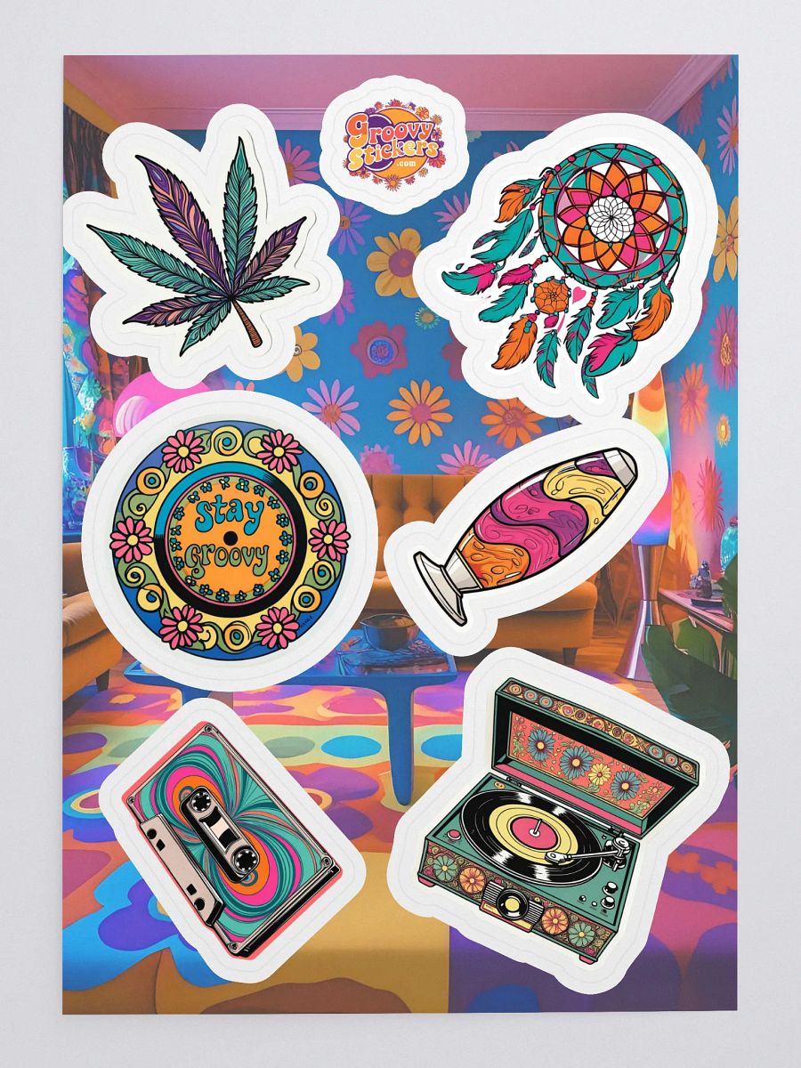 Psychedelic Vibes Sticker Sheet product image (3)