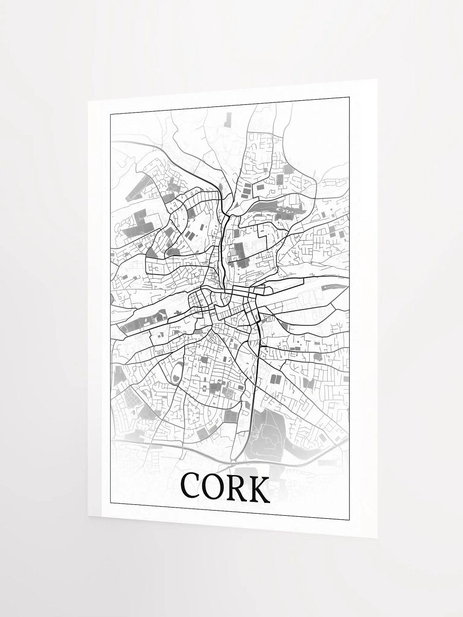Cork, Éire, city map print product image (8)