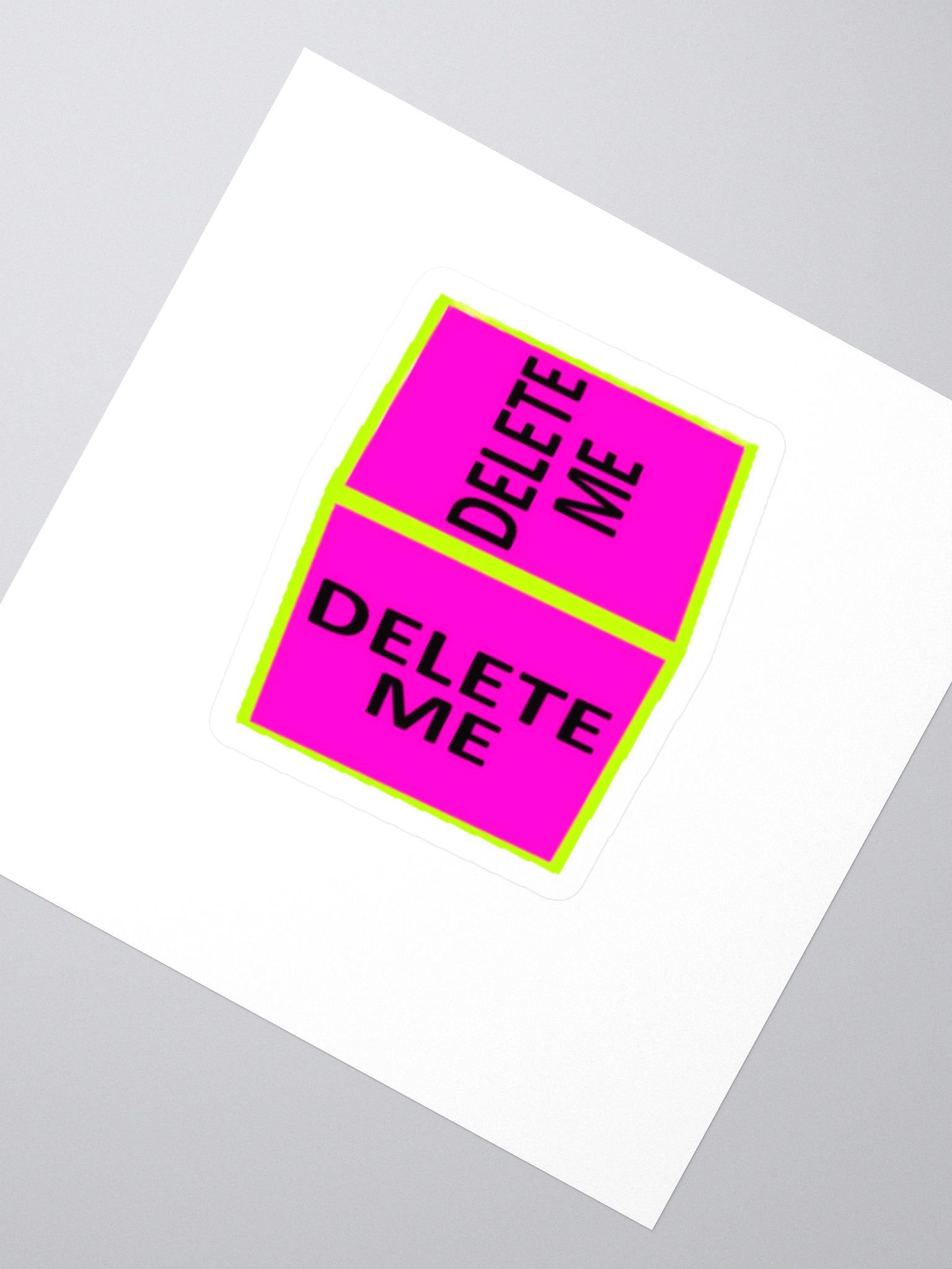 Delete Me Cube Sticker product image (2)
