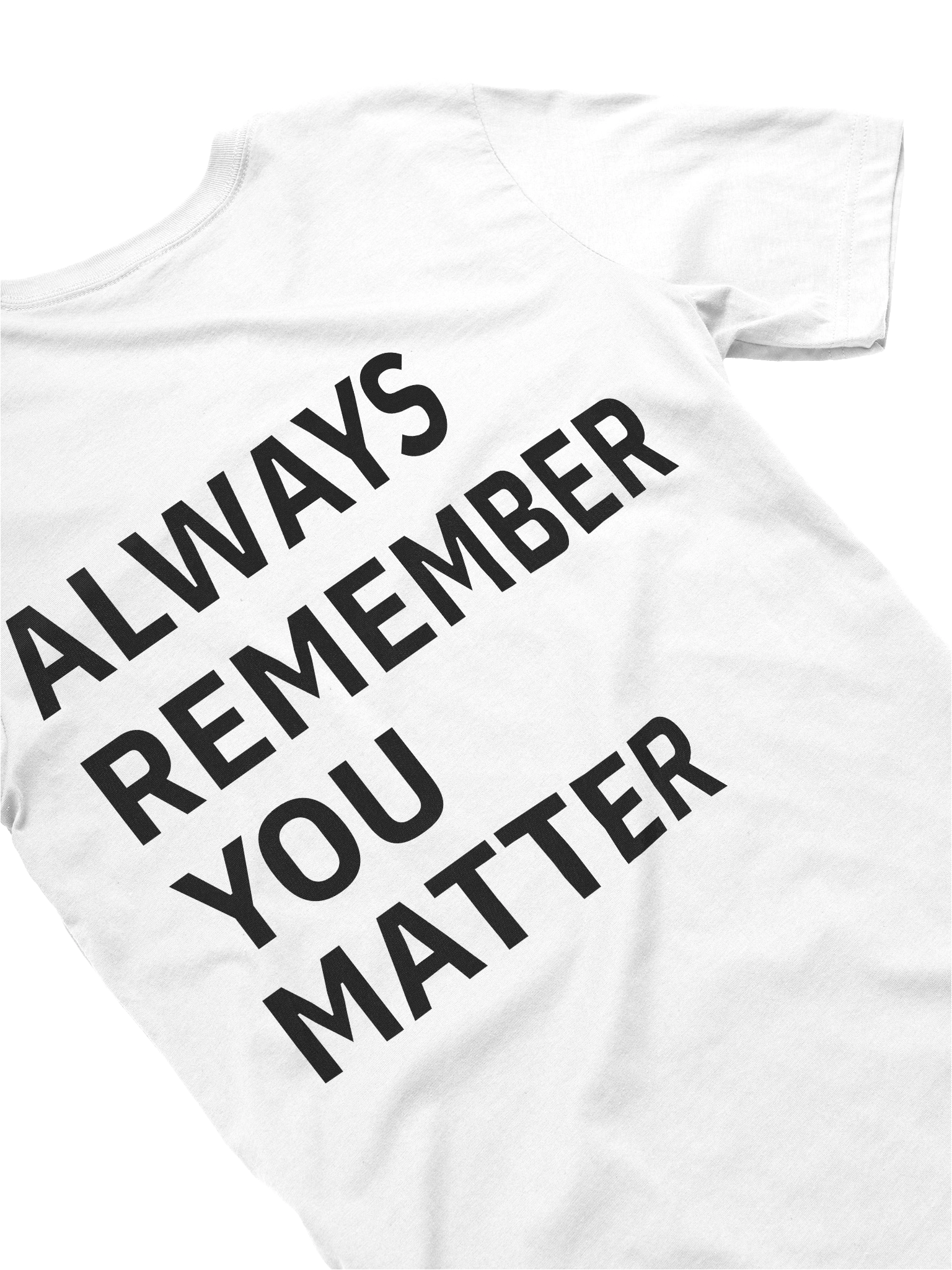 You Matter Double Sided Tee White product image (4)