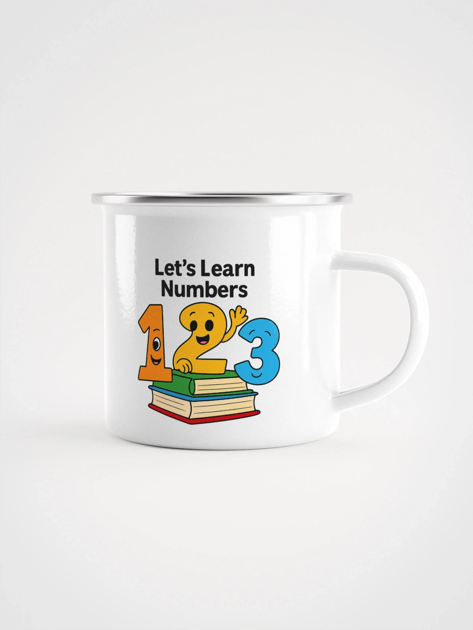 Friendly Numbers Enamel Mug product image (1)