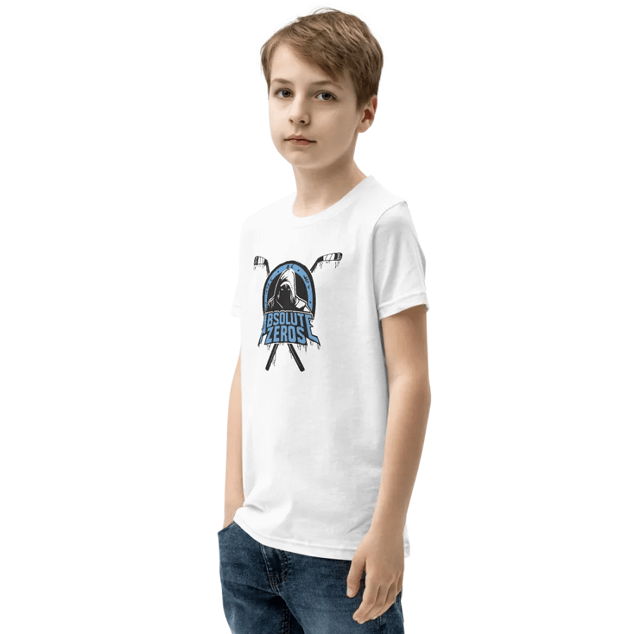 Bella+Canvas Youth Short Sleeve White T-Shirt product image (4)