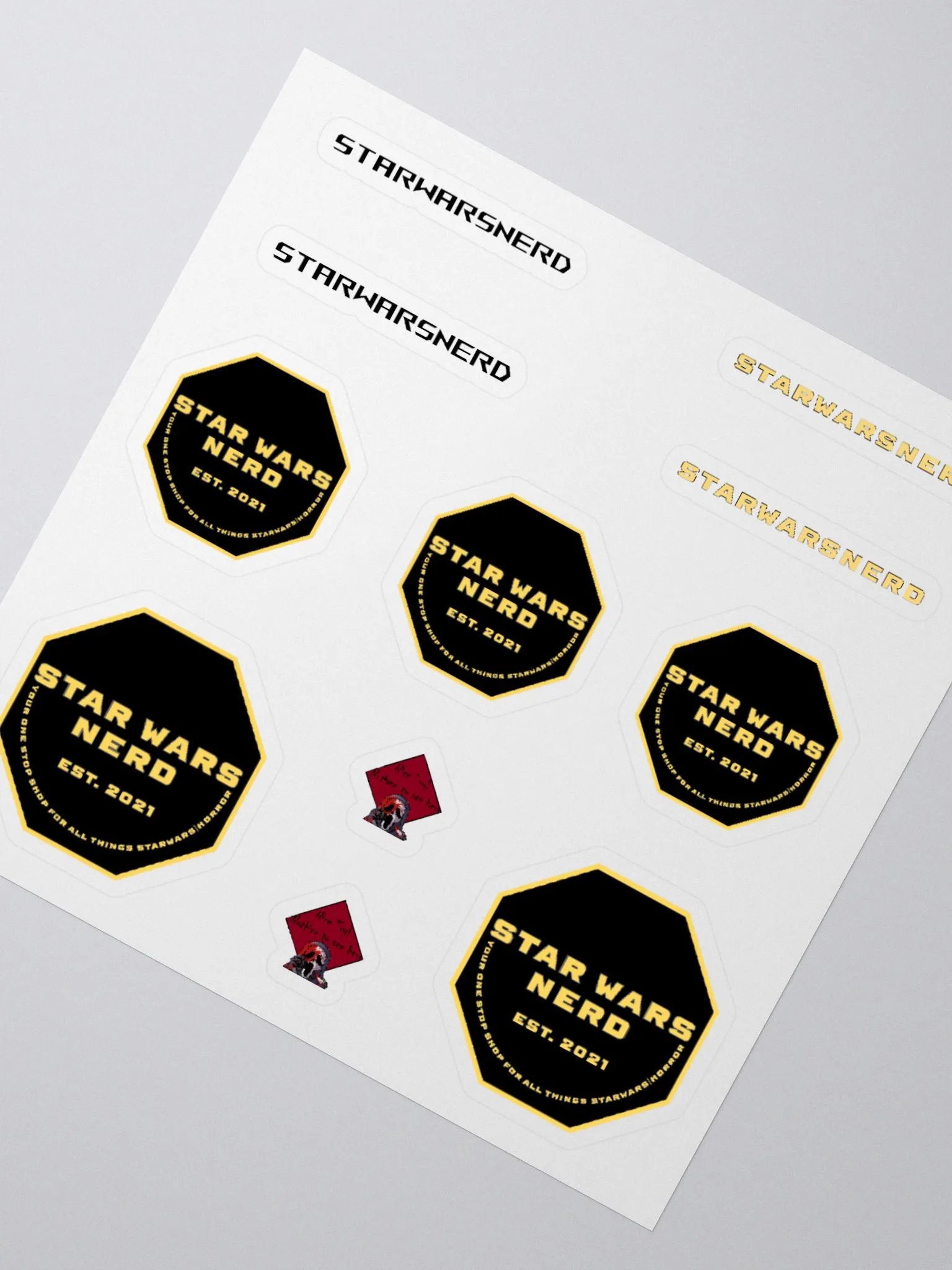 StarWarsNerd Sticker pack product image (4)