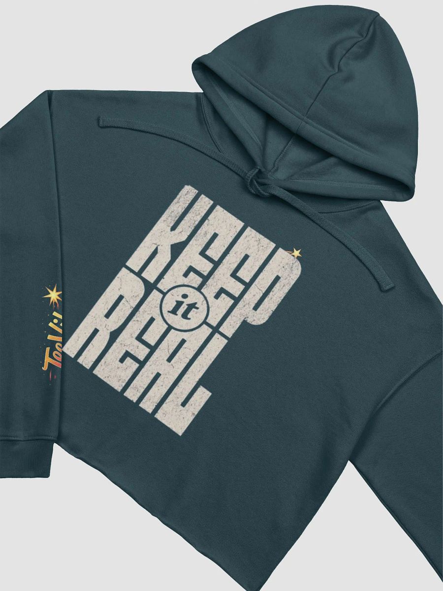 Starry TeelVibe Crop Hoodie product image (3)