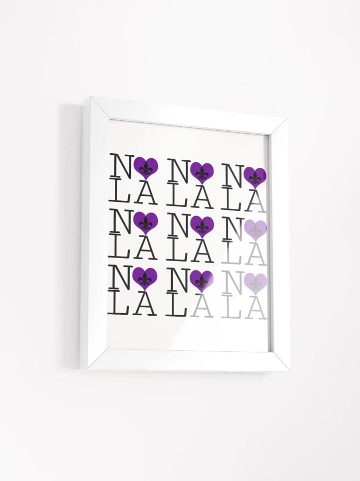 I LOVE NOLA **LEGACY POSTER** (PURPLE HEART) product image (2)
