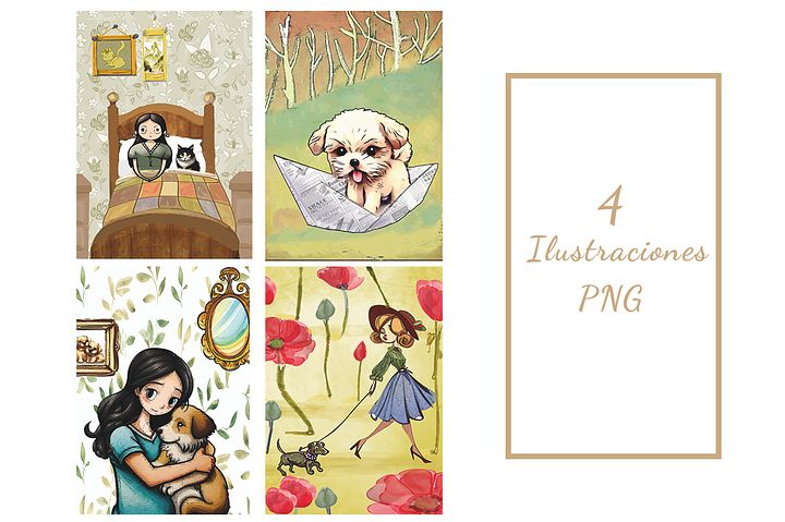 Set de 4 ilustraciones product image (1)