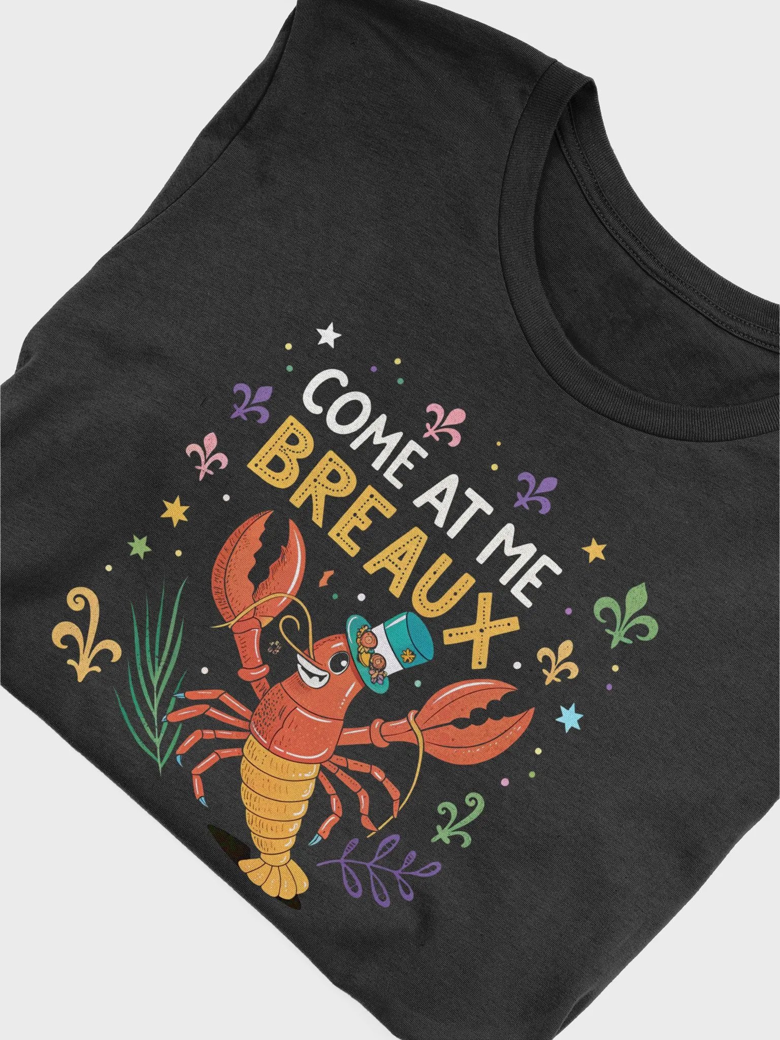 Mardi Gras T-Shirt, Unisex Cotton Tee, Come at Me Breaux Shirt, Festival Apparel, Party Wear, Louisiana Top product image (5)