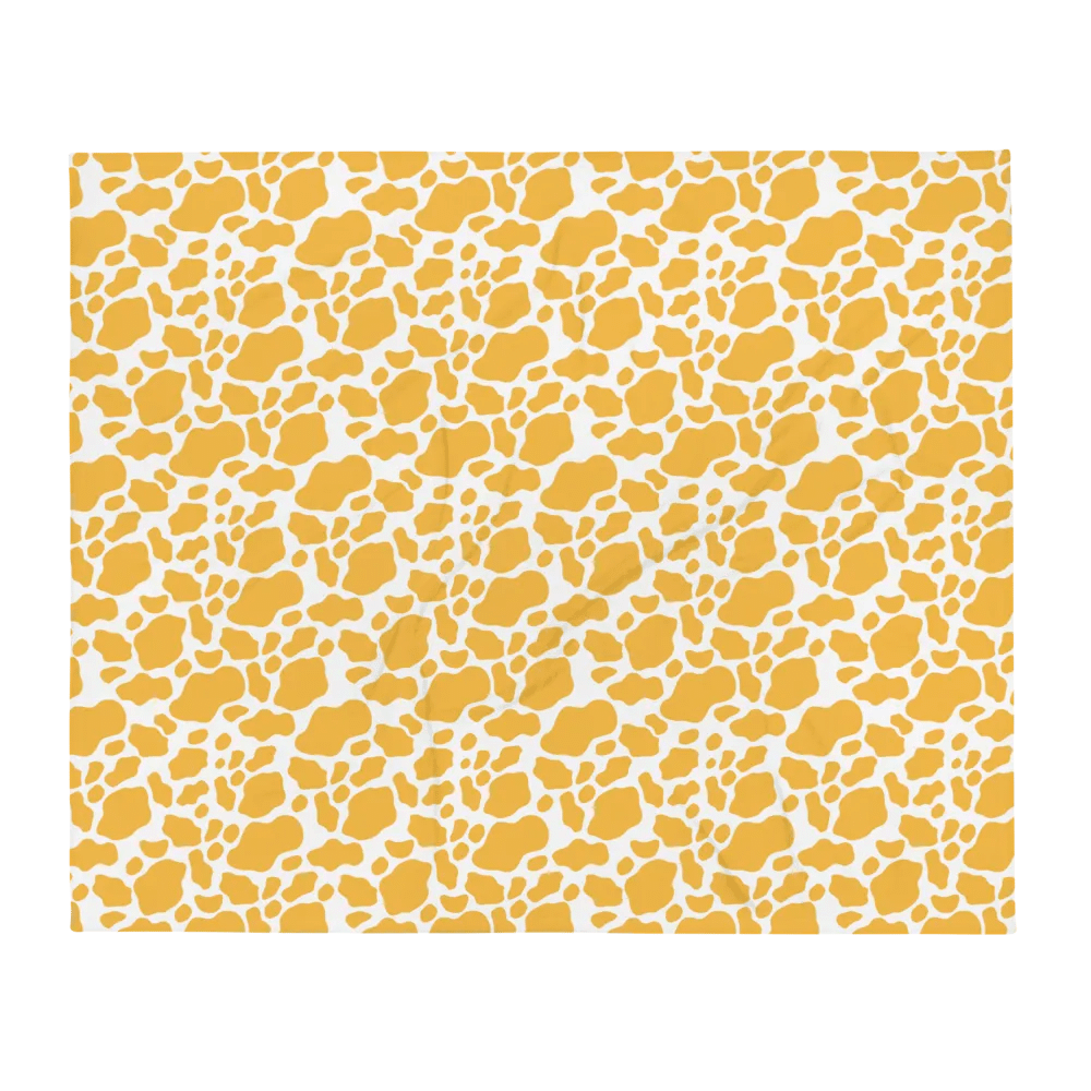 Cow Skin Blanket - Yellow & White product image (8)