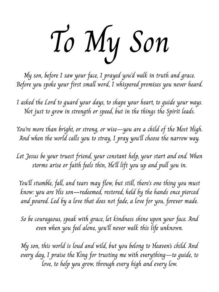 To My Son product image (2)