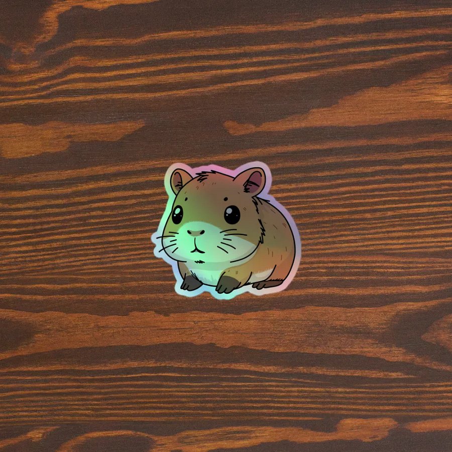 Chubby Hamster Holographic Sticker Set product image (5)