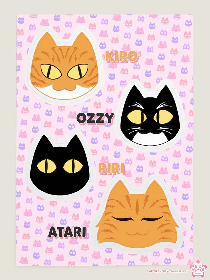 Neko Kitties Stickers product image (2)