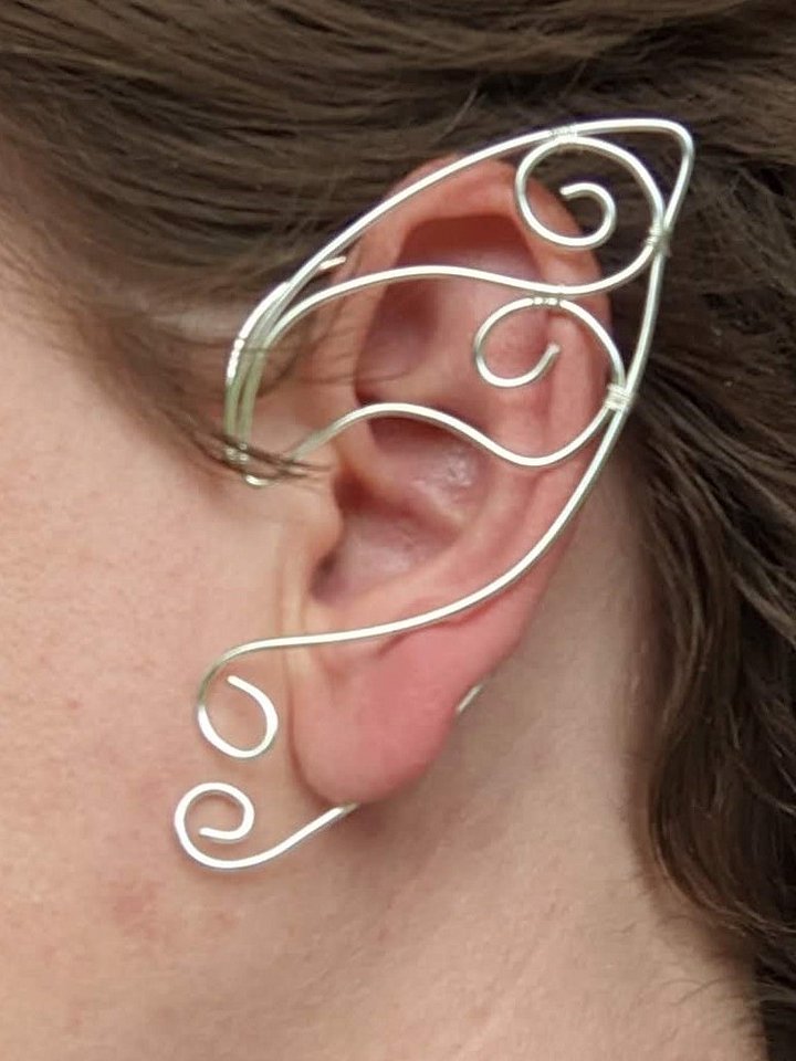 Wire Elf Ears - Standard Silver product image (2)