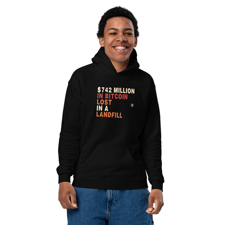 Keep your Bitcoin Code Safe Youth Hoodie product image (2)
