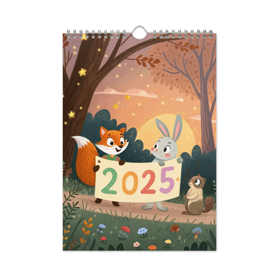 ADORABLE ANIMALS WALL CALENDAR 2025 product image (3)