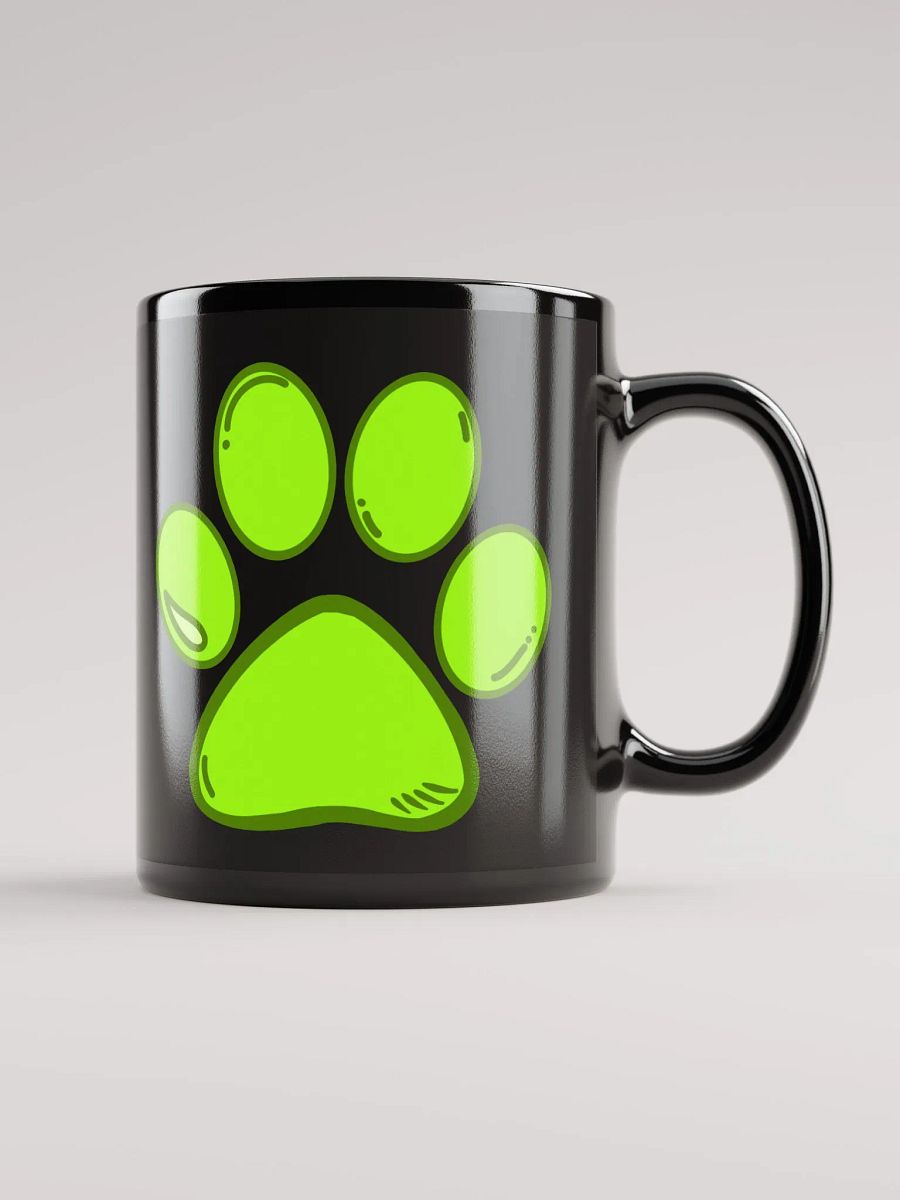 (Black) Light Green Paw Mug product image (1)