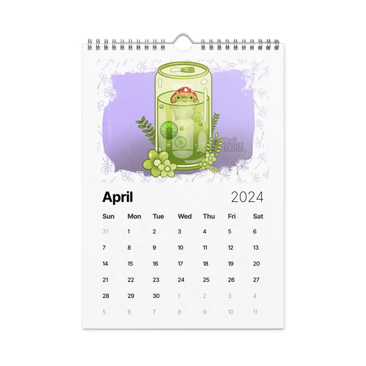 The Sonnet Silence 2024 Calendar product image (1)