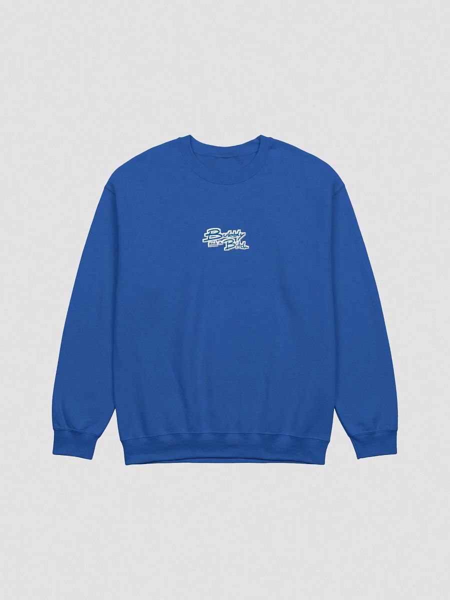 Bubbly and a B*tch embroidered crewneck (monochrome royal) product image (4)