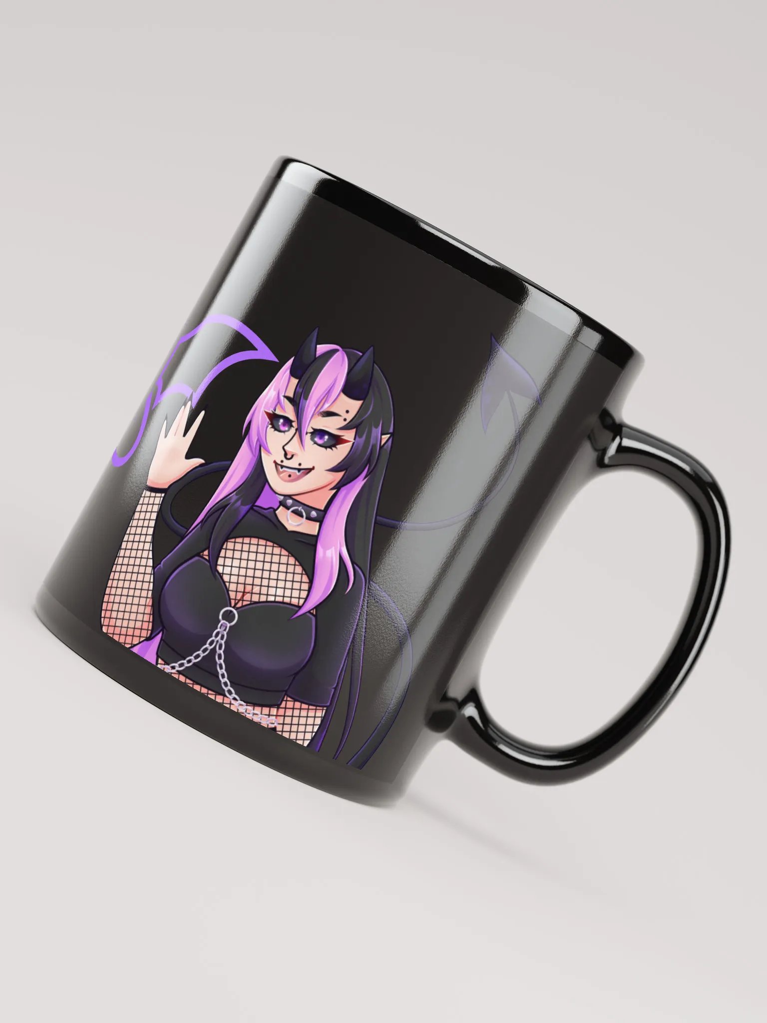 Rex Persona | Black Glossy Mug product image (4)