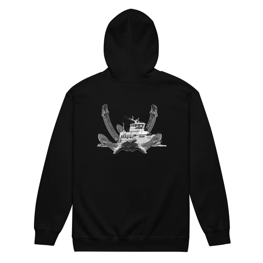 Twin Anchor Titan tug Zip Hoodie product image (7)