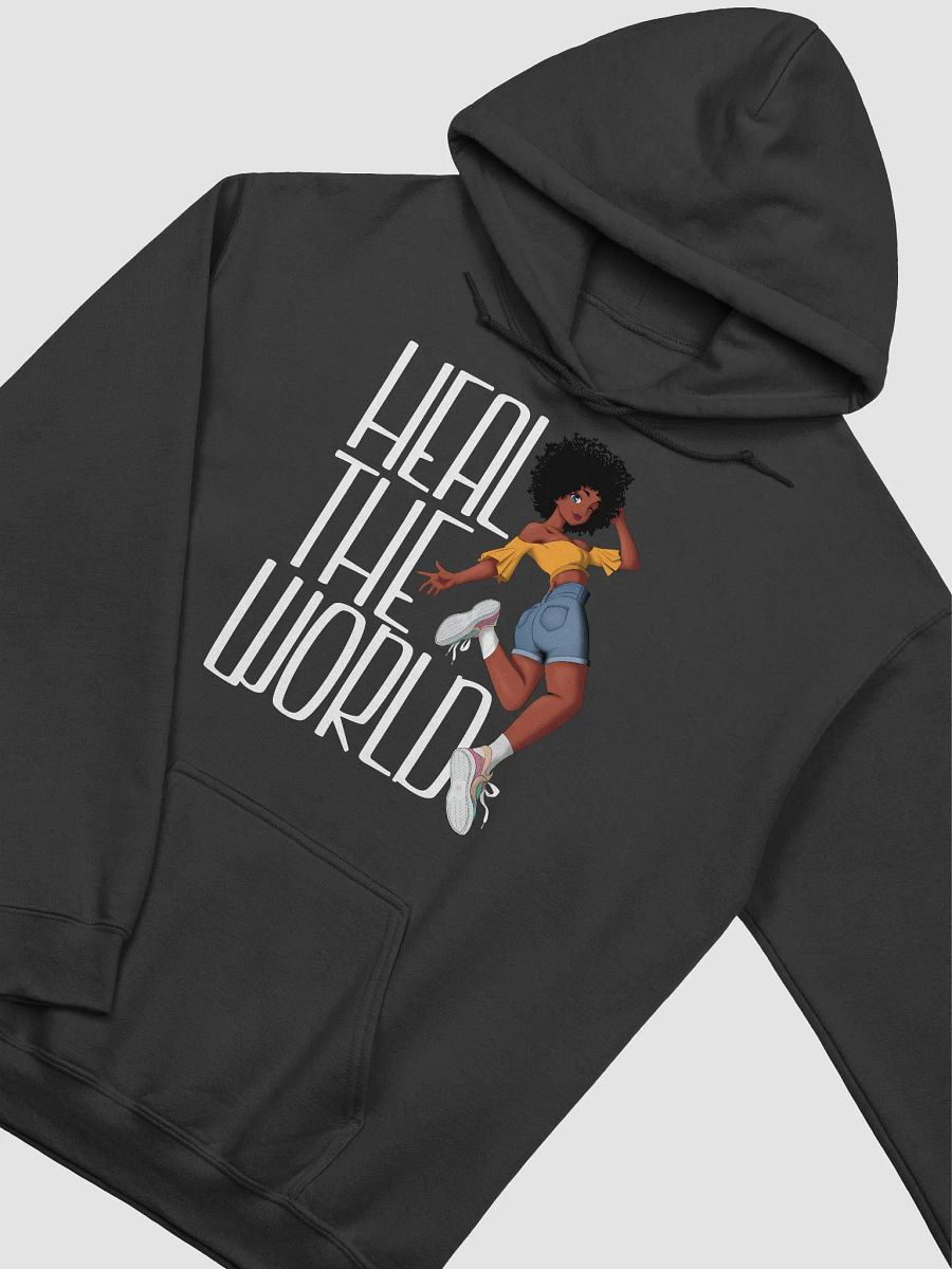 Heal the World Girl (Black Hoodie) product image (3)