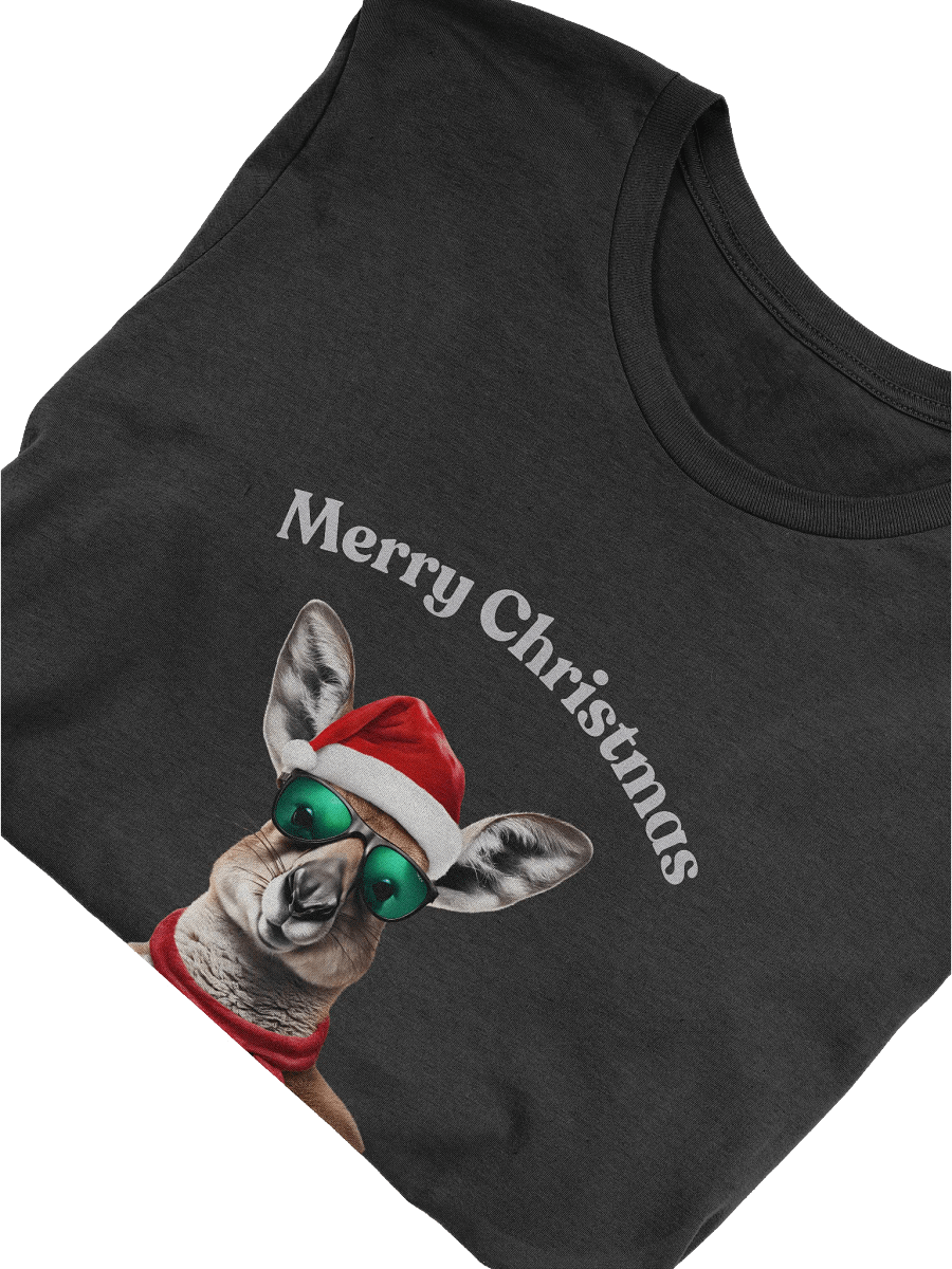 Festive Kangaroo Merry Christmas T-Shirt - Silver product image (5)