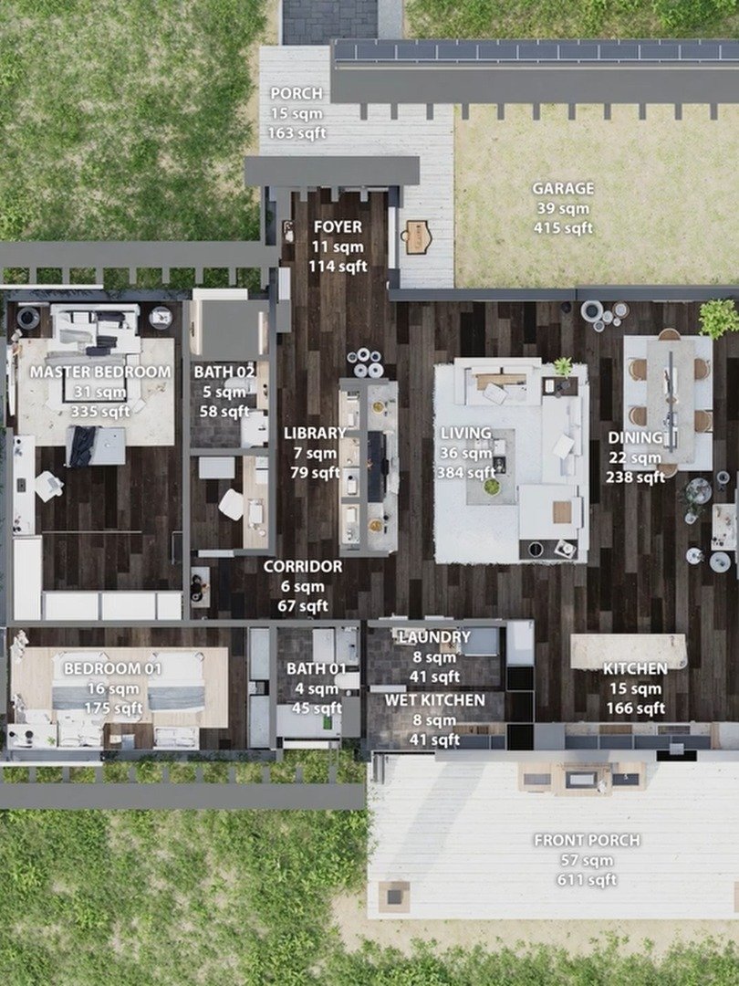 Country House 001 - Drawings\Blueprints CAD + PDF - Metric + Imperial product image (3)