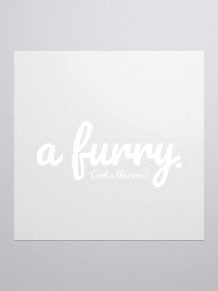 Clearly a furry sticker (light edition) product image (1)